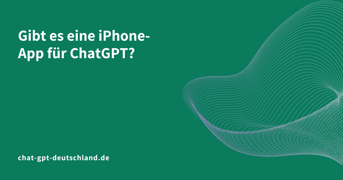 Gibt es eine iPhone-App für ChatGPT?